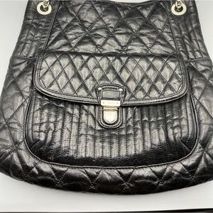 Coach quilted leather handbag with chain strap